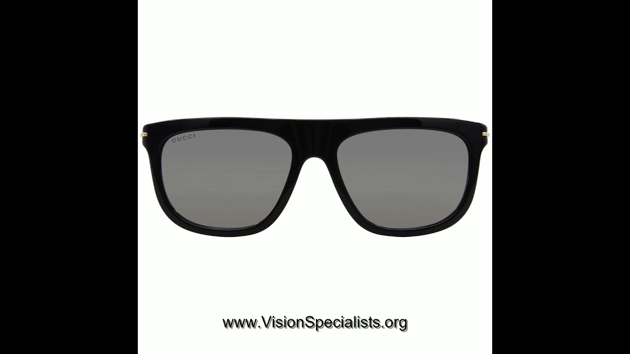 Gucci GG1726S 001 Sunglasses Mens Black Grey Square Shape 5617145