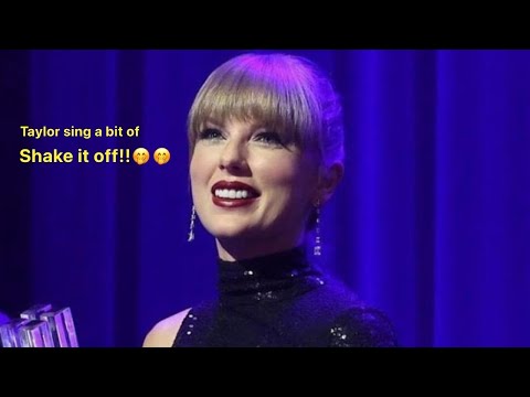 Taylor Swift sing Shake it off at Nashville Songwriter Awards!!