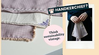 How To Sew A Handkerchief With Fabric Scraps? Cottagecore Embroidery Tutorial For Beginners