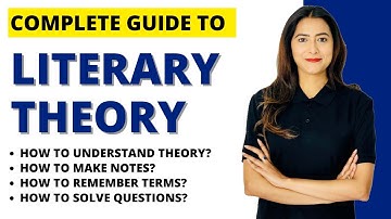 Complete Guide to Literary Theory  - NTA UGC NET English Literature - Sunaina Jethani