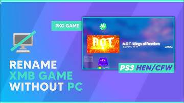 How to Rename PKG / XMB Game without PC | PS3 HEN/CFW