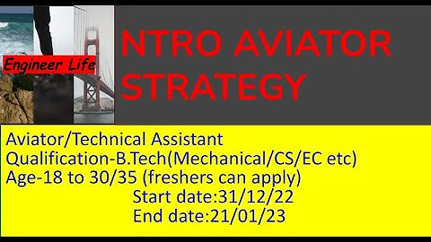 NTRO AVIATOR  EXAM FREE CLASSES
