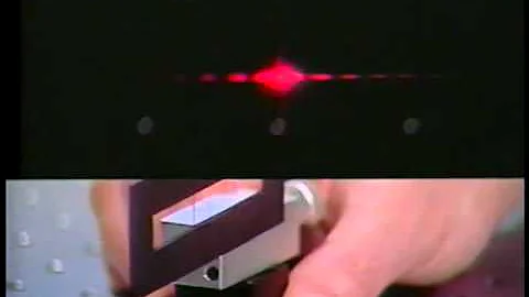 Optics: Fraunhofer diffraction - thin wires | MIT Video Demonstrations in Lasers and Optics