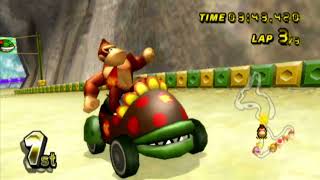 Mario Kart Wii Gameplay  50cc Donkeykong Piranhaprowler Star 1101