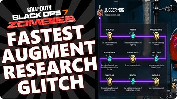Black ops 7 Zombies FASTEST AUGMENT RESEARCH GLITCH! SOLO OR TEAM GODMODE - BO7 Zombies Glitches