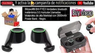 Blitzwolf® BW-FYE3 True Wireless bluetooth 5.0 Earphone HiFi Bilateral Calls with 2600mAh Power Bank
