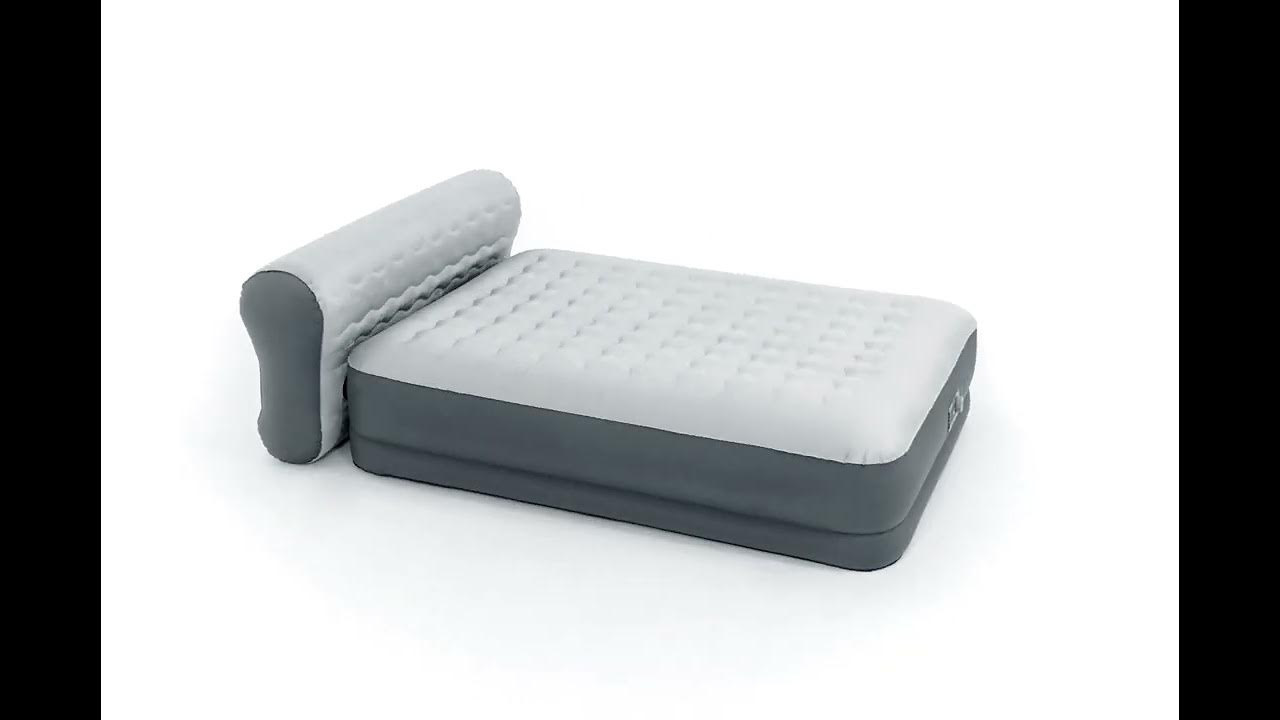 Sleeplux Tough Guard Air Mattress Queen 18” with Snugable Top and Built