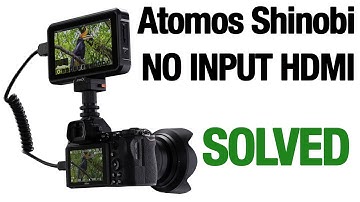 Atomos Shinobi NO INPUT problems with Sony (SOLVED)