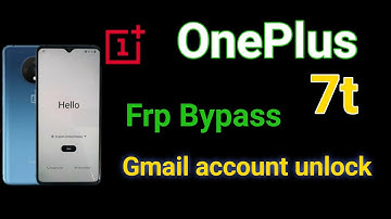 OnePlus 7t Frp Bypass ! OnePlus 7t unlock Google account ! OnePlus reset lock unlock ||