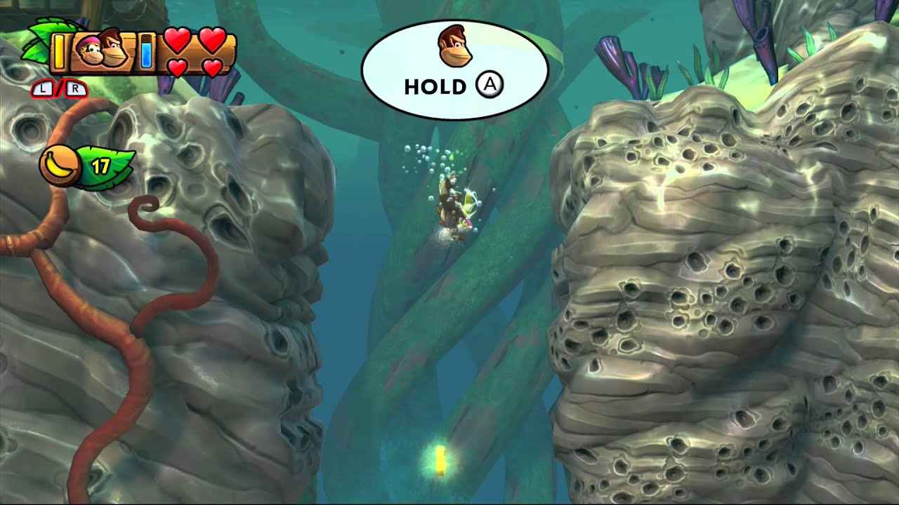 Donkey Kong Country Tropical Freeze: 1-2 Shipwreck Shore (Secret Exit) [1080 HD]