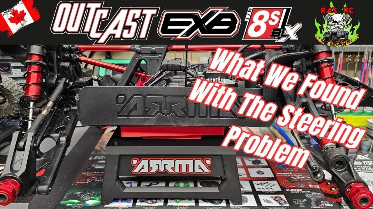 ARRMA OUTCAST EXB 8s RTR Steering Trouble Figured Out! “Spektrum S6510 Servo Dead After 3 Runs”