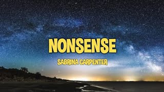 Sabrina Carpenter - Nonsense (Lyrics)