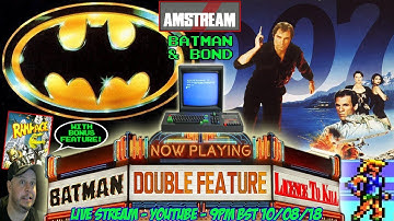 [AMSTRAD CPC] Double Feature "Batman & Bond!" Live Longplay! +Rampage #AMSTREAM [Xyphoe Live Stream]