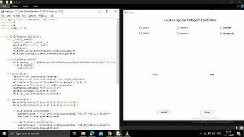 Deteksi Citra Edge dan Histogram Equalization GUI PyQt5 Python