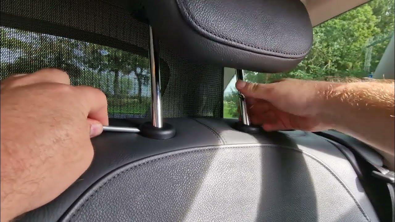 How to remove the rear headrest Audi A6 YouTube
