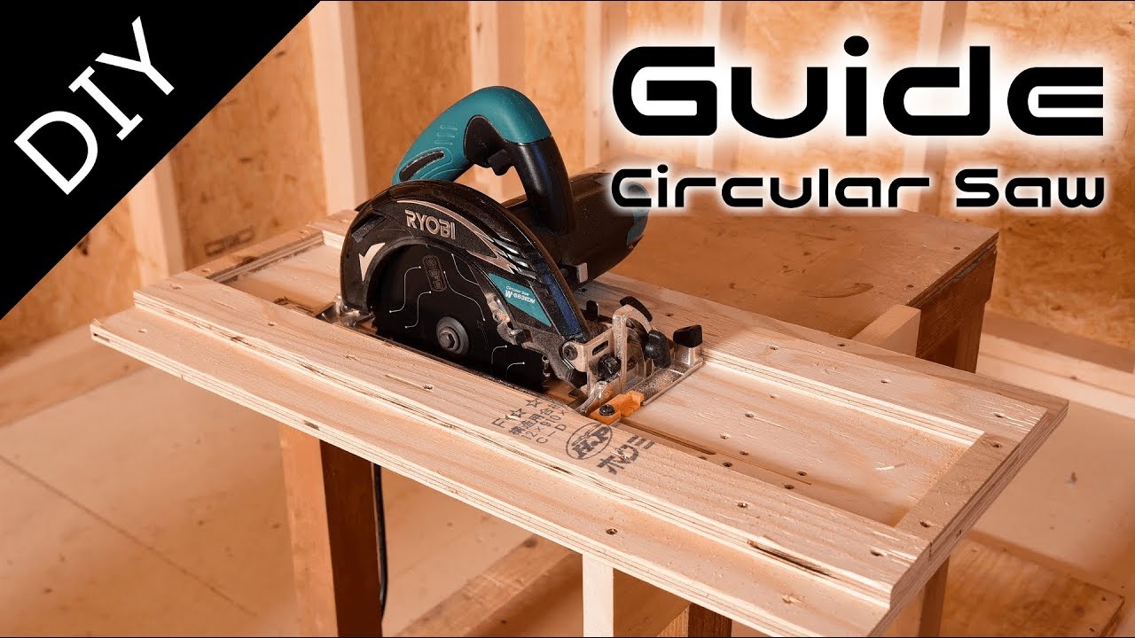 簡単 丸のこガイド 丸のこスライド台の作り方 How To Make Circular Saw Cross Cutting Jig 自作工房 Youtube