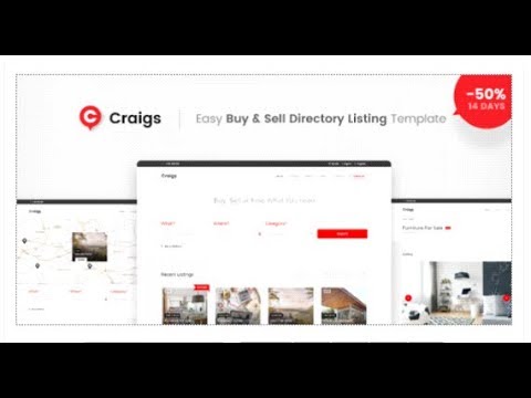 Craigs - Easy Buy & Sell Directory Template | Themeforest Download