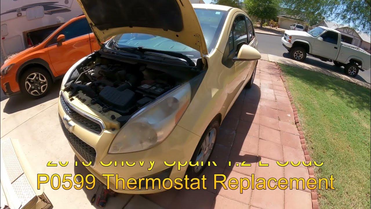2013 Chevy Spark 1 2L Code P0599 Thermostat Replacement - YouTube