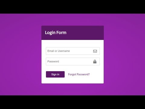 Login Form using HTML & CSS | Password Show and Hide Toggle Button [Javascript]