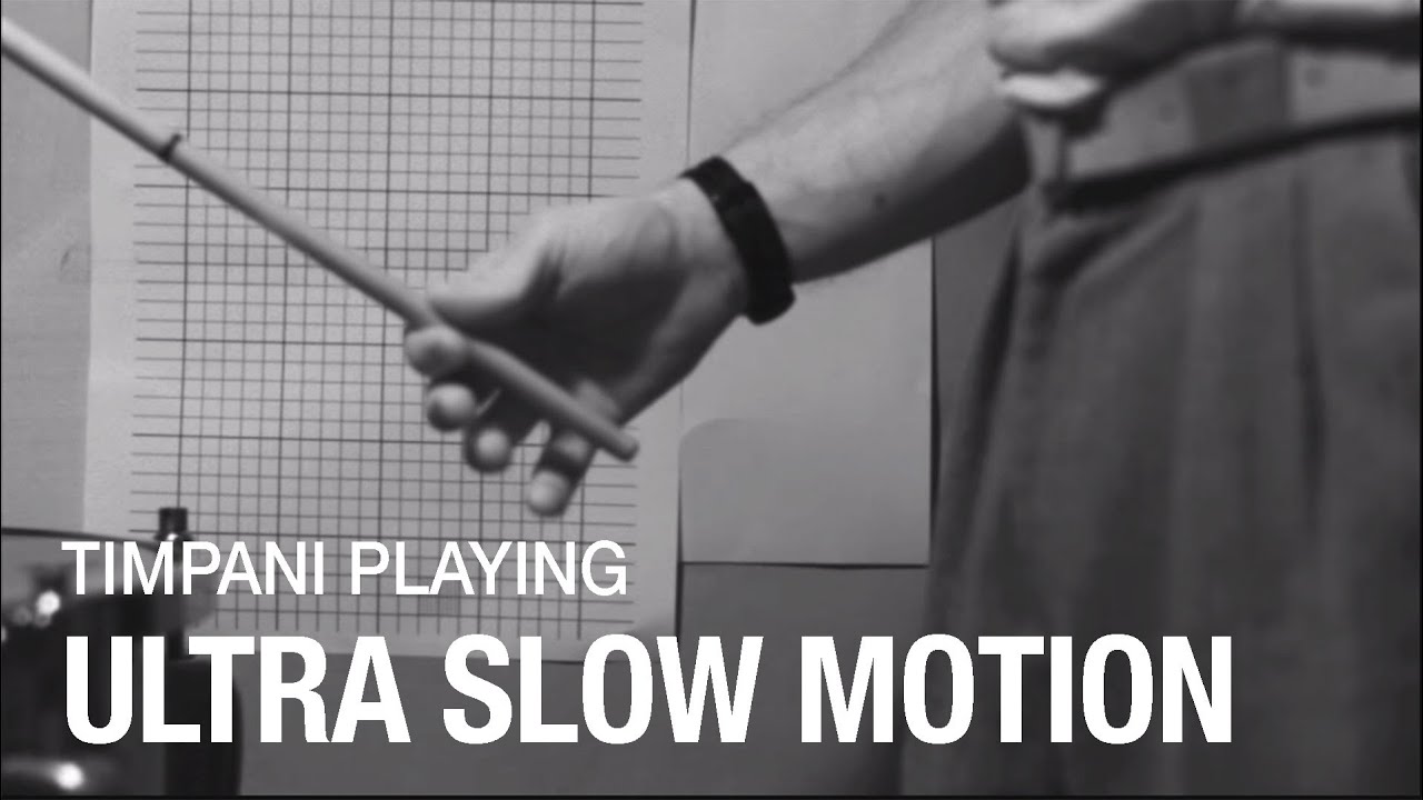 Slow Motion of Timpani Technique Percussion Research YouTube