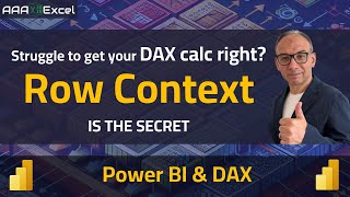 Power BI | ROW CONTEXT | THE SECRET behind DAX right calculation struggle?