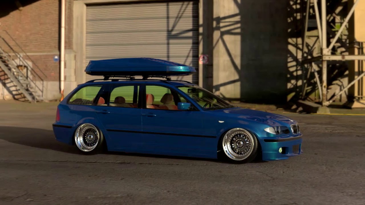 BMW e46 touring wagon on BBS RS - YouTube