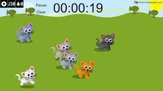 1 Minute Timer | Kitty Race 🐱 | Who Wins | Race Timer for Kids