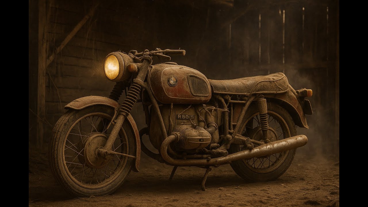 Remise en route BMW r60/5 sortie de grange [1/3]