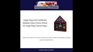 Large Flag and Certificate Display Case