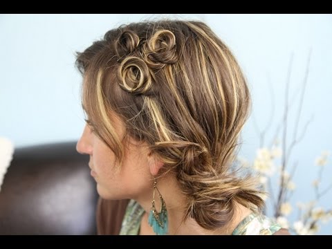 Pin Curl {Coil} Accents | Back-to-School | Cute Girls Hairstyles