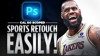 Retouching Sports Images Easily. | Photoshop Sports Design Tutorial | Cal So Scoped Profile