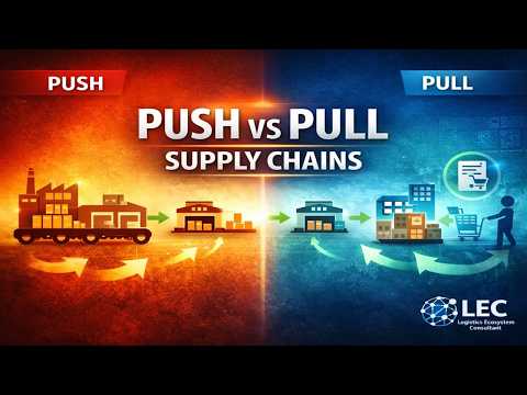 Push vs Pull Supply Chain Explained | Forecast vs Demand Driven Logistics | LEC