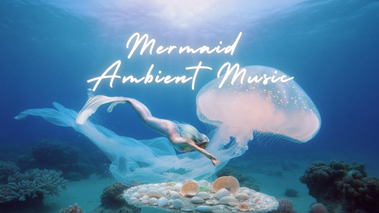 A Jellyfish Glow Beneath the Sea | Mermaid Ambient Music for Calm Background | 3 Hours