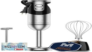 MegaWise Pro Titanium Reinforced 3 in 1 Immersion Hand Blender Powerful Copper Motor