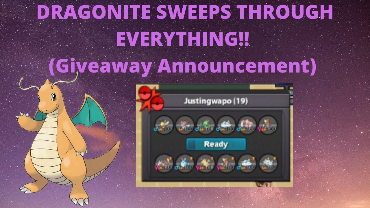 [GIVEAWAY ANNOUNCEMENT] Dragonite sweeps through everything!! Pokémon ...