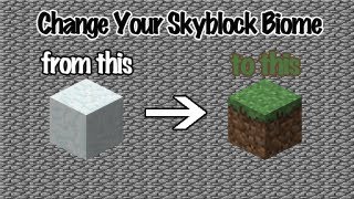 Minecraft Tutorials : How to change the Biome in Skyblock screenshot 3