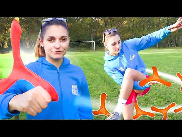 APPRENDRE À LANCER UN BOOMERANG AVEC LA CHAMPIONNE DU MONDE!