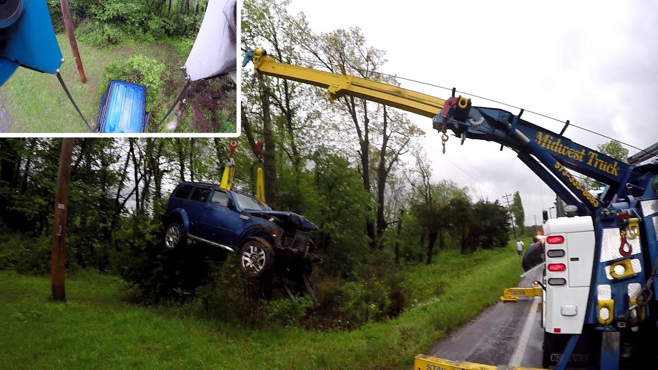 BLUE DODGE RAMMED IT