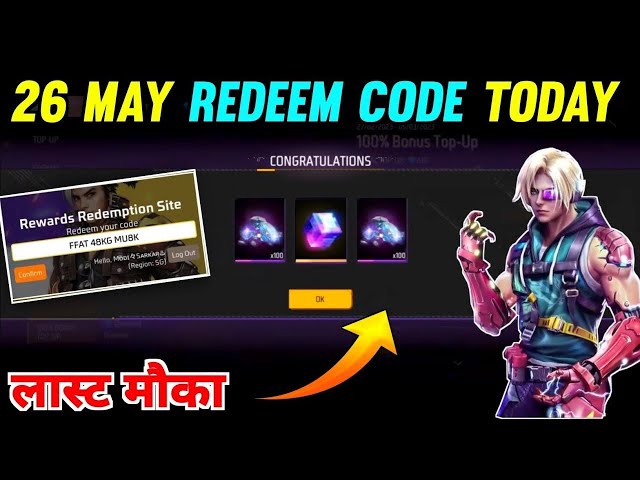 to day redeem code 26.03.2023 ᴹᴿ᭄ᴮᴬᴰʙᴏʏメK FREE FIRE