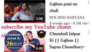Chundadi jaipur se mangavai चुंदड़ी जयपुर से मंगवा ई गजबण पानी ने चाली।