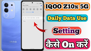 IQOO Z10x 5g Daily Data Use And Data Speed Setting Kaise On Kare // How To Data use In IQOO Z10x 5g