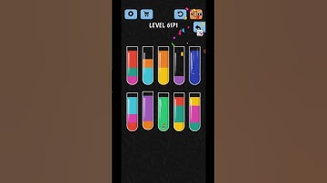 Water Color Sort Level 6171 Gameplay Solution