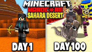 I Survived 100 Days in the Sahara Desert on Minecraft.. Here