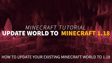 How to Update Your Existing Minecraft World to 1.18 Caves & Cliffs Pt. 2