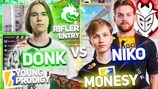 donk vs. NiKo/m0NESY (CS2) subtitles+chat