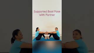 Boat Pose In Partner Yoga