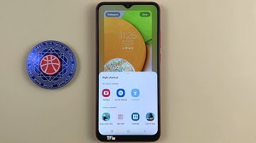 How to enable, disable and change the lock screen application shortcut on Samsung A03 Android 13