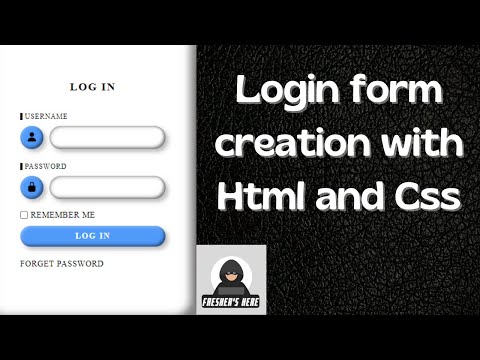 Login Form Creation with HTML and CSS | Simple Program | Front End Development | Learn To Code |