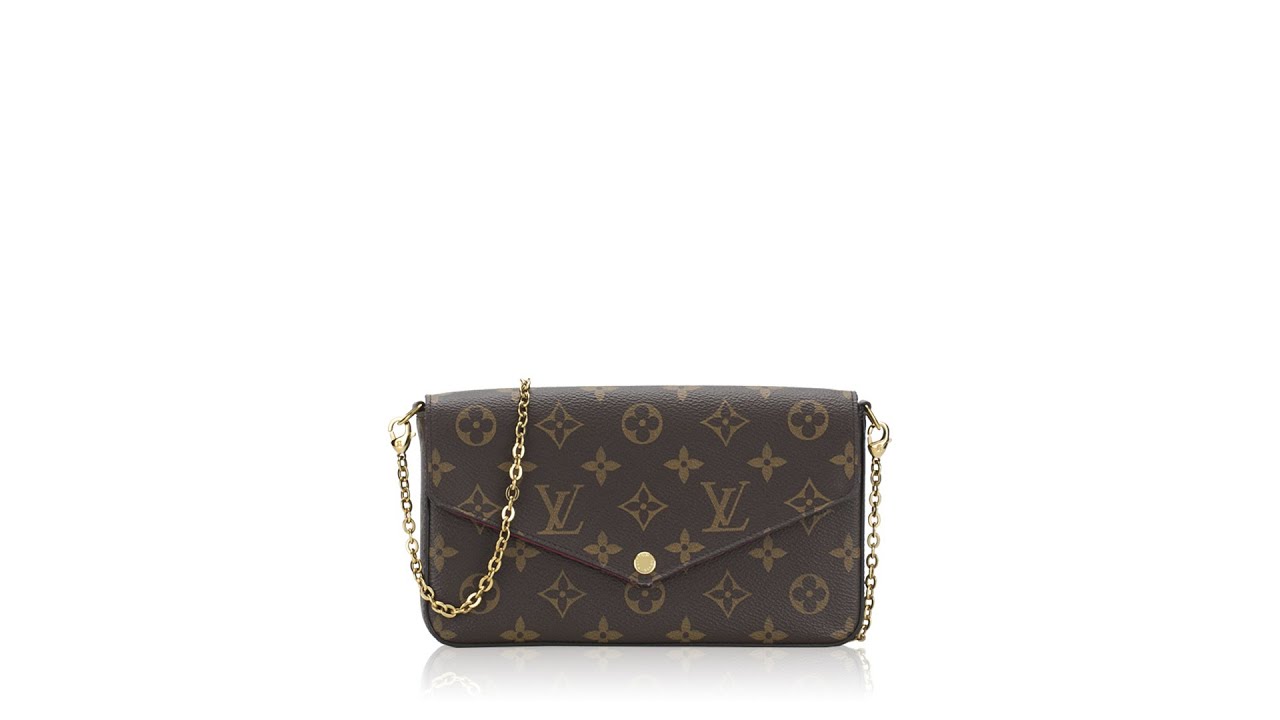 Louis Vuitton Pochette Felicie Monogram Fuchsia Lining in Canvas