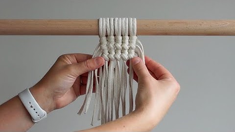 DIY Macrame Tutorial: Reverse Vertical Double Half Hitch Knot!